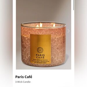 Bath & Body Works Paris Café 3 wick candle